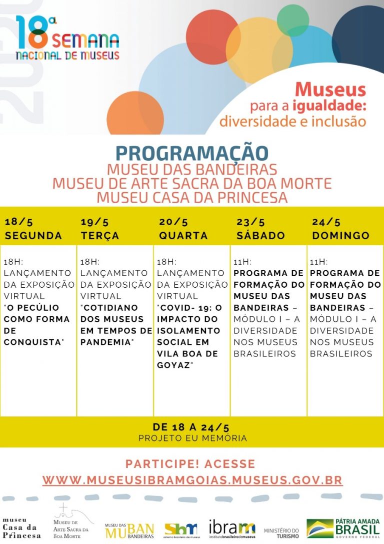 Semana Nacional Dos Museus 2020 – Museus Ibram Goiás